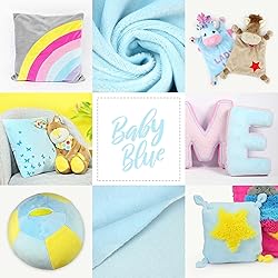 kullaloo Plush Fabric | Solid Baby Blue Minky