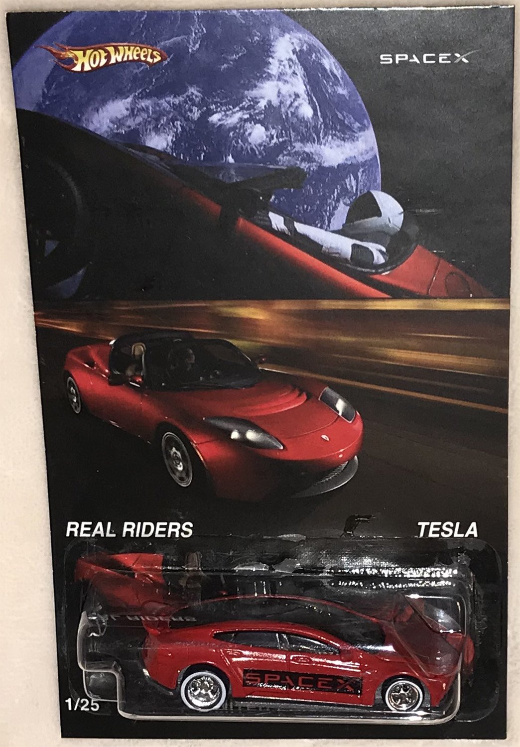 Amazoncom Red Tesla Model S Custom Hot Wheels With Real