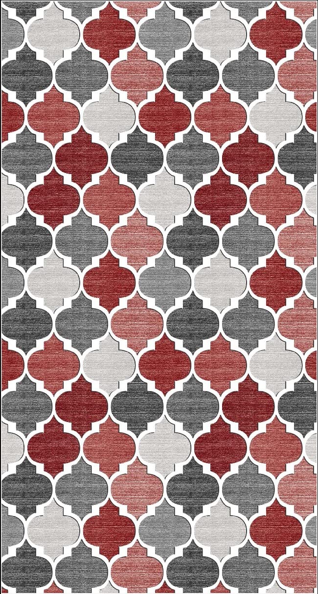 Homemania Printed Rug, 25% Polyester, 75% Cotton, Multicolor