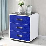 Hode Blue Glitter Vinyl Wrap 40x300cm Self Adhesive Wallpaper High Gloss view 4
