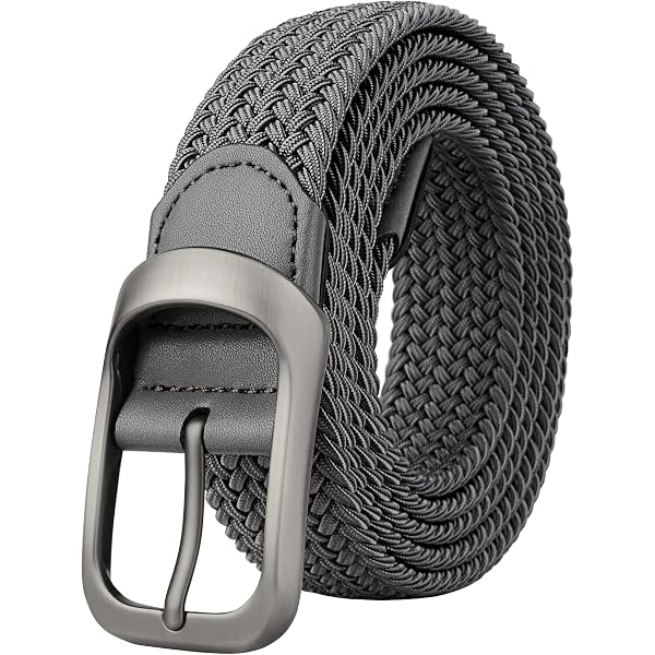 Belts.com Elastic Stretch Belt With Matching Leather Covered  display picture 1
