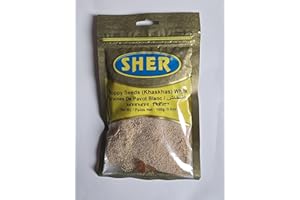 SHER White Poppy Seeds (Khaskhas), 100g, Product of India