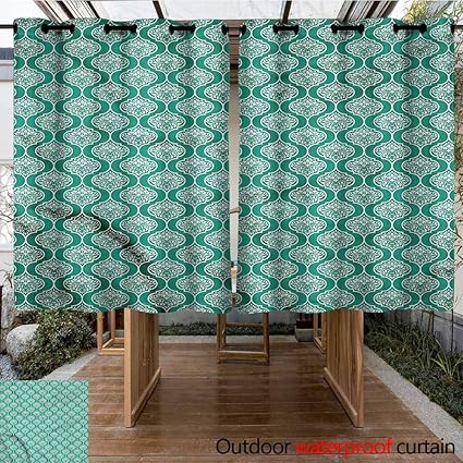 Amazon Com Sliding Door Curtain Victorian Polka Dots Curved