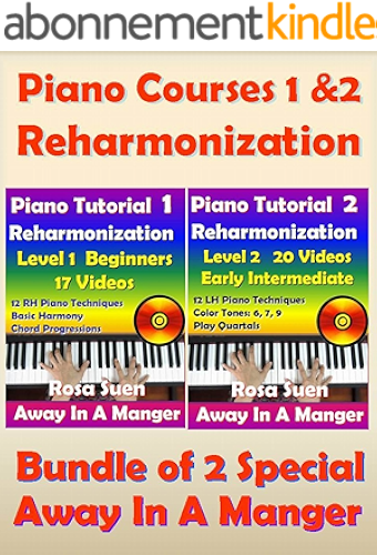 Download Piano Courses 1 & 2 - Reharmonization Piano Tutorials - Bundle of 2 Special for Beginners & Intermediate: Learn Piano (Piano Lessons) (English Edition) PDF