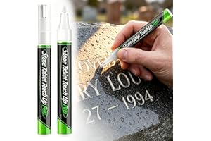Tombstone Marker Pen, for Restoring Faded Grave Inscriptions, Waterproof Stone Touch-up Pen, for Faded Headstone, Ceramic, St