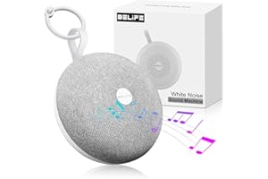 BELIFE Baby White Noise Machine - 2024 New Portable Sound Machine for Baby Adult, Baby Sleep Soother with 30 Soothing Sounds & 16 Light, Noise Canceling for Office & Sleeping, Sound Therapy for Home, Travel
