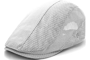 Taidor Mesh Cap Breathable Summer Newsboy Hat Adjustable Beret Ivy Cap Irish Cabbie Driving Fishing Hats