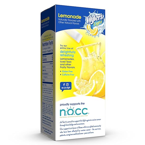 WYLER’S LIGHT PITCHER PACKS, WATER DRINK MIX, LEMONADE, 6 BOXES (36 PITCHER PACKETS)