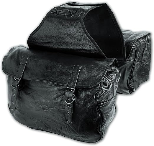 soft leather saddle bag