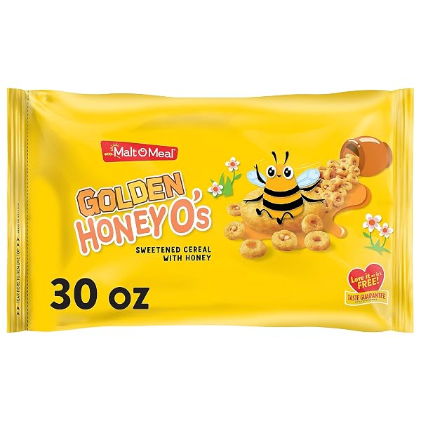MALT-O-MEAL GOLDEN HONEY O’S BREAKFAST CEREAL WITH SWEETENED...