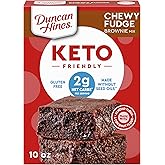 Duncan Hines Keto Friendly Brownie Mix, Chewy Fudge, 10 oz. | 4g fiber per serving; gluten-free; keto-friendly; chewy fudge brownie mix; great for Halloween baking without compromise