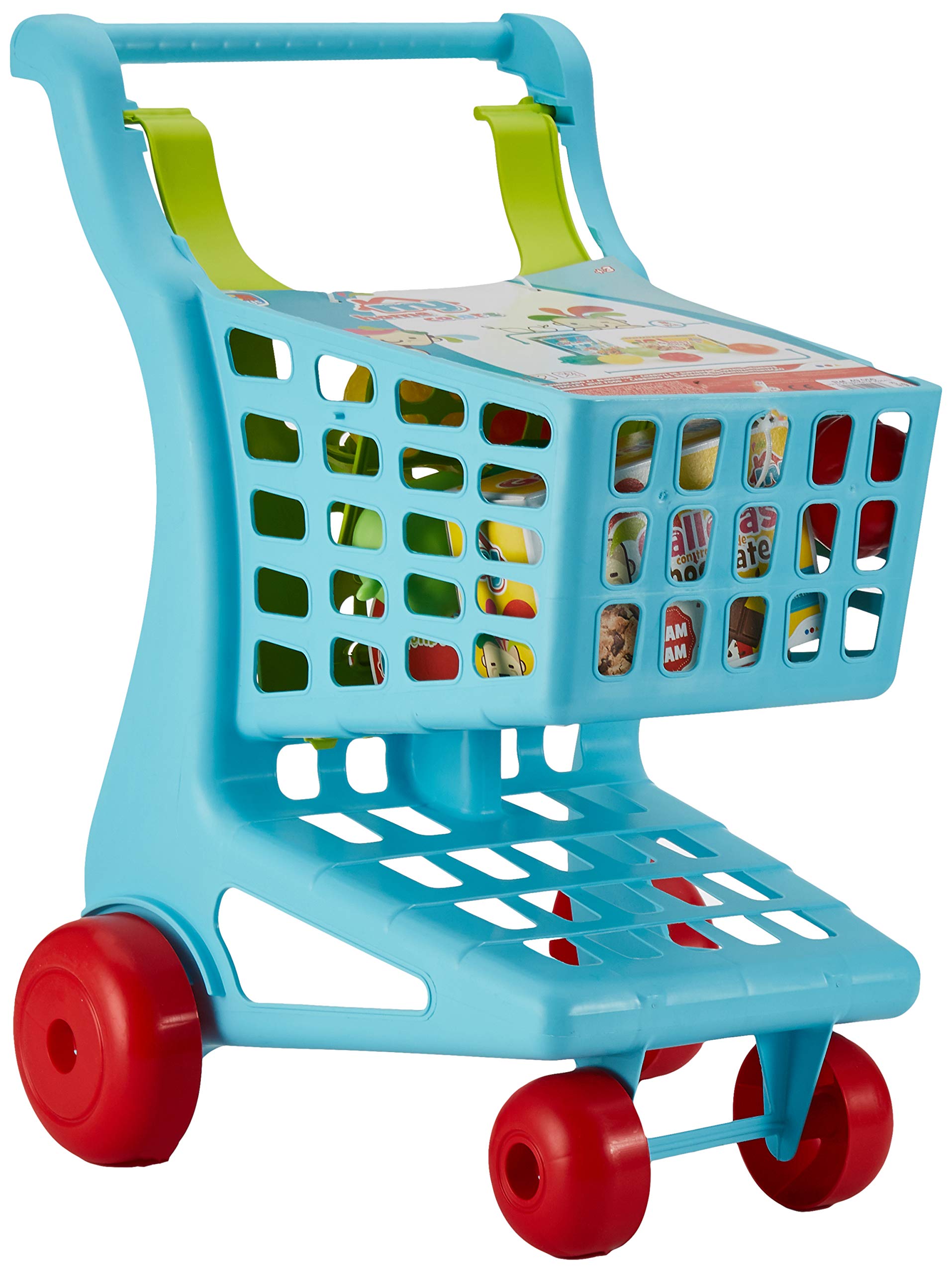 COLORBABY- Shopping Cart with Food and Baby Seat (49056)