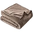 Bare Home Fleece Blanket - Full/Queen Blanket - Taupe - Lightweight Blanket for Bed, Sofa, Couch, Movie Night, Camping, and Travel - Microplush - Ultra Soft Warm Blanket (Full/Queen, Taupe)