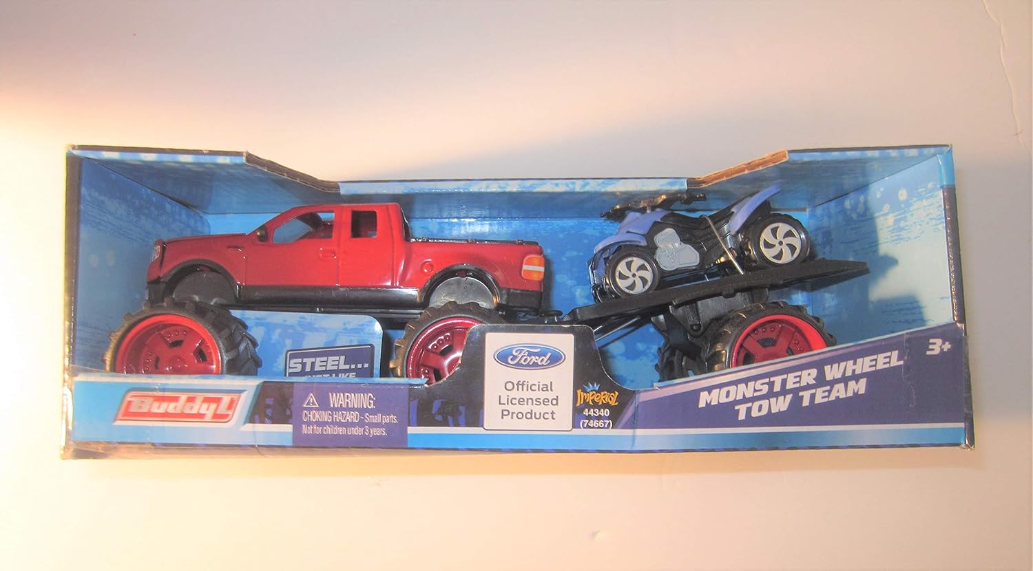 buddy l monster wheel tow team