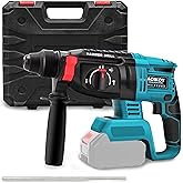 1-1/4 Inch Cordless Rotary Hammer Drill SDS-Plus Brushless for Makita 18-21V Battary, 4000BPM Jack Demolition Hammer Drill for Concrete with Safety Clutch 3 Functions & Toolbox（Battery Not Included）