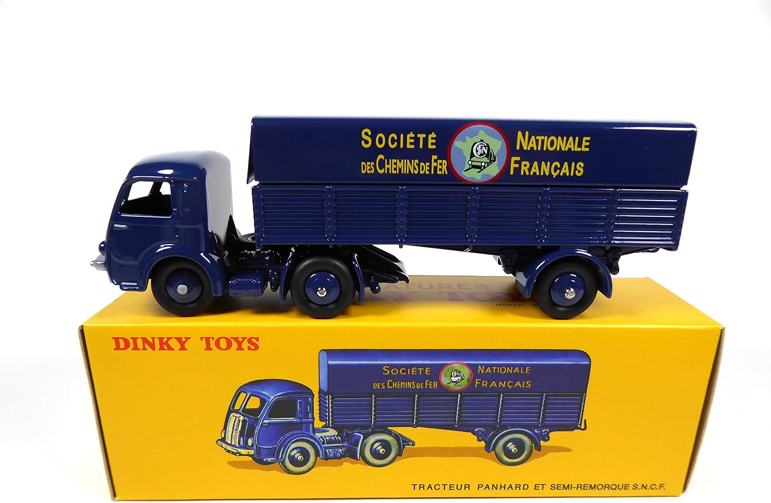 Dinky Toys F n° 32AB Panhard semi-remorque SNCF peu sorti en boîte