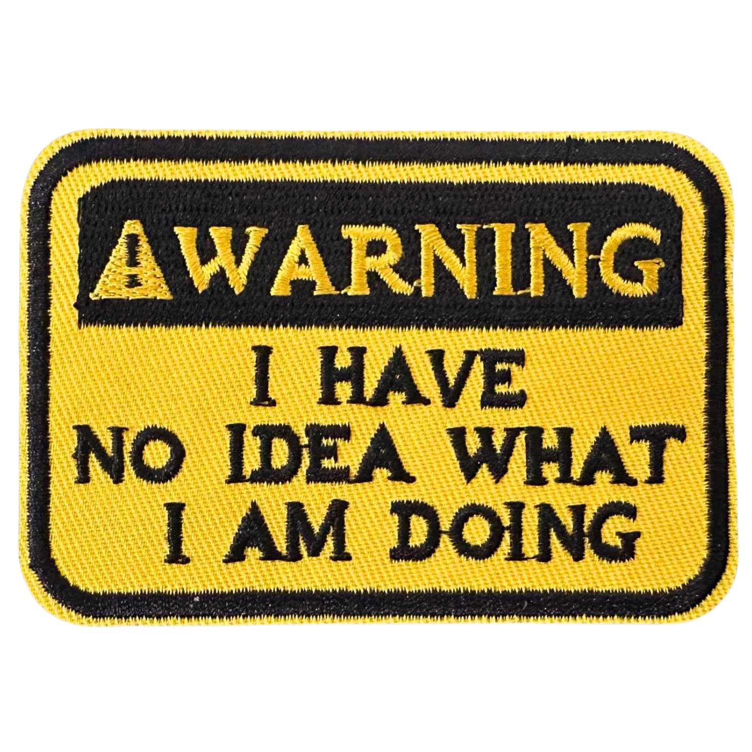 Photo 1 of 1pcs Tactical Funny Hook and Loop Patch,Warning I Have No Idea What I Am Doing Moral Applique Embroidery Repair Accessories for Backpack, Dog Harnesses, Helmets,Army Vests, Jackets, Jeans, Hats (1)