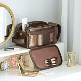 Elviros Water-Resistant PU Leather Toiletry Bag Men Large Travel Dopp Kit view 8