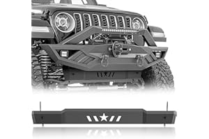 EYOUHZ for JT JL Front Skid Plate Compatible with 2018-2025 Jeep Wrangler JL JLU Unlimited & 2020-2025 Gladiator JT, Bumper Cover Lower Guard Engine Protector (Not Fits Original Factory Bumpers)