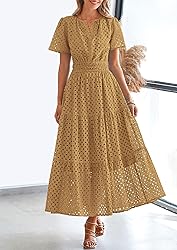PRETTYGARDEN Womens 2025 Summer Maxi Dress Short