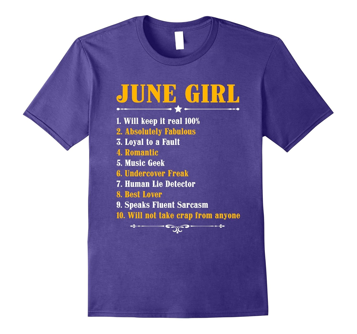 June Girl Will Keep It Real 100% T Shirt-Rose