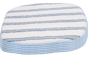 LTWHOME Microfiber Scrubbing Mop Pads Fit for McCulloch MC1375, MC1385 Steam Cleaner, Compatiable with McCulloch A1375-101(Pack of 6)