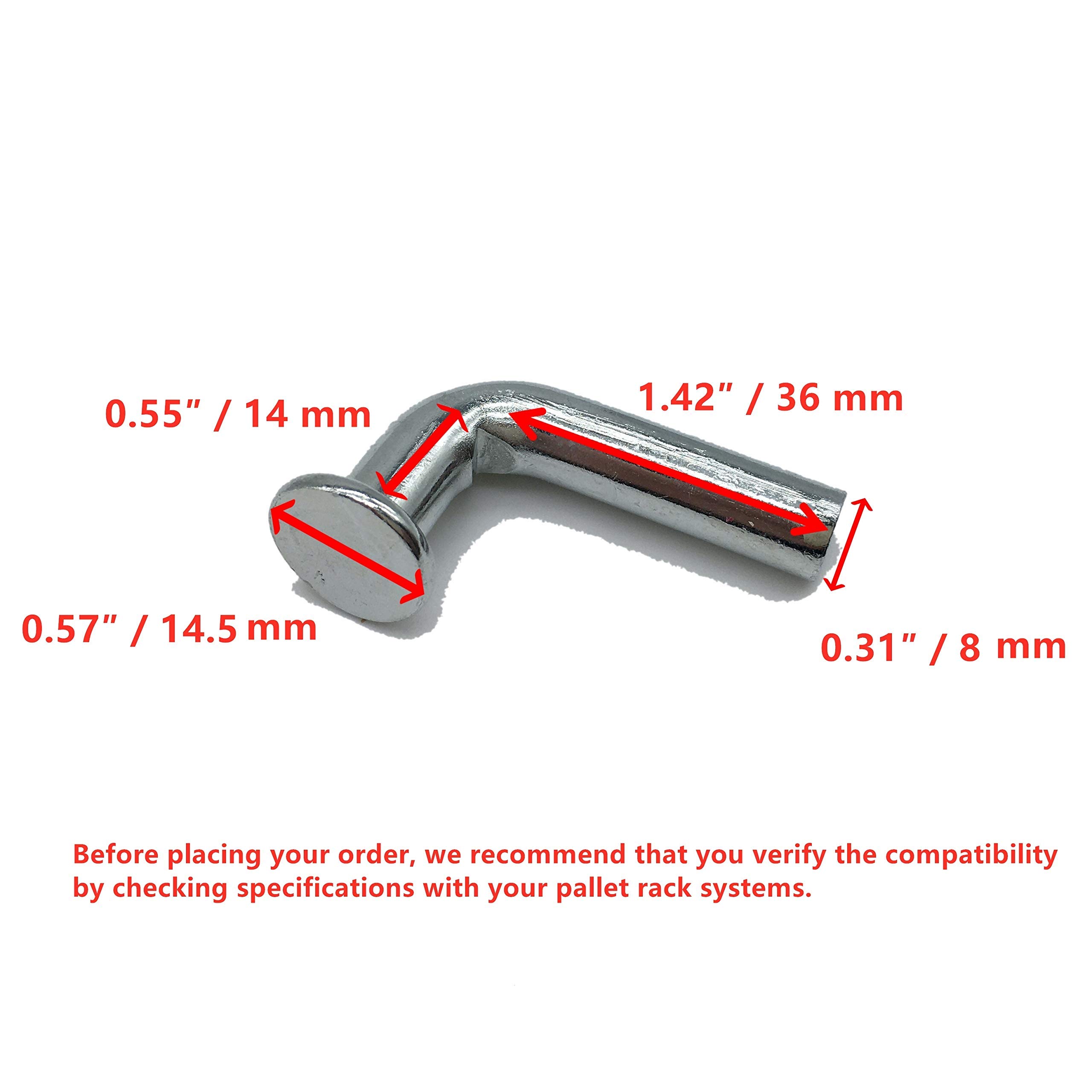 Mua Pallet Rack Safety Bolt, Universal Drop Pin, Flat Top Hat Φ 0.570 ...