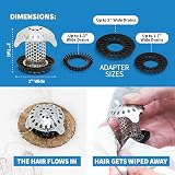 TubShroom Bathtub Hair Drain Catcher Stainless Steel Standard view 9
