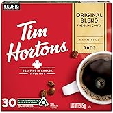 Tim Hortons Original Blend Coffee, Single Serve K-Cup Pods, Medium Roast, 30ct Pack