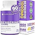 Nutrawave Pure Berberine Maximum Potency, 1000mg per Serving(Each Capsule 500mg), Supports Blood Sugar Levels, Healthy Lipid(