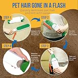Fur Magic Pet Hair Remover Lint Brush Self-Cleaning Base Green view 3