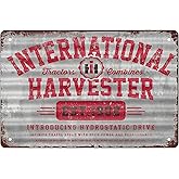 Rosefinch Stone farmall corrugated ih farmall Hot Rod Wall Sticker Home Decor House Office Garage Iron Paintings Metal Painti