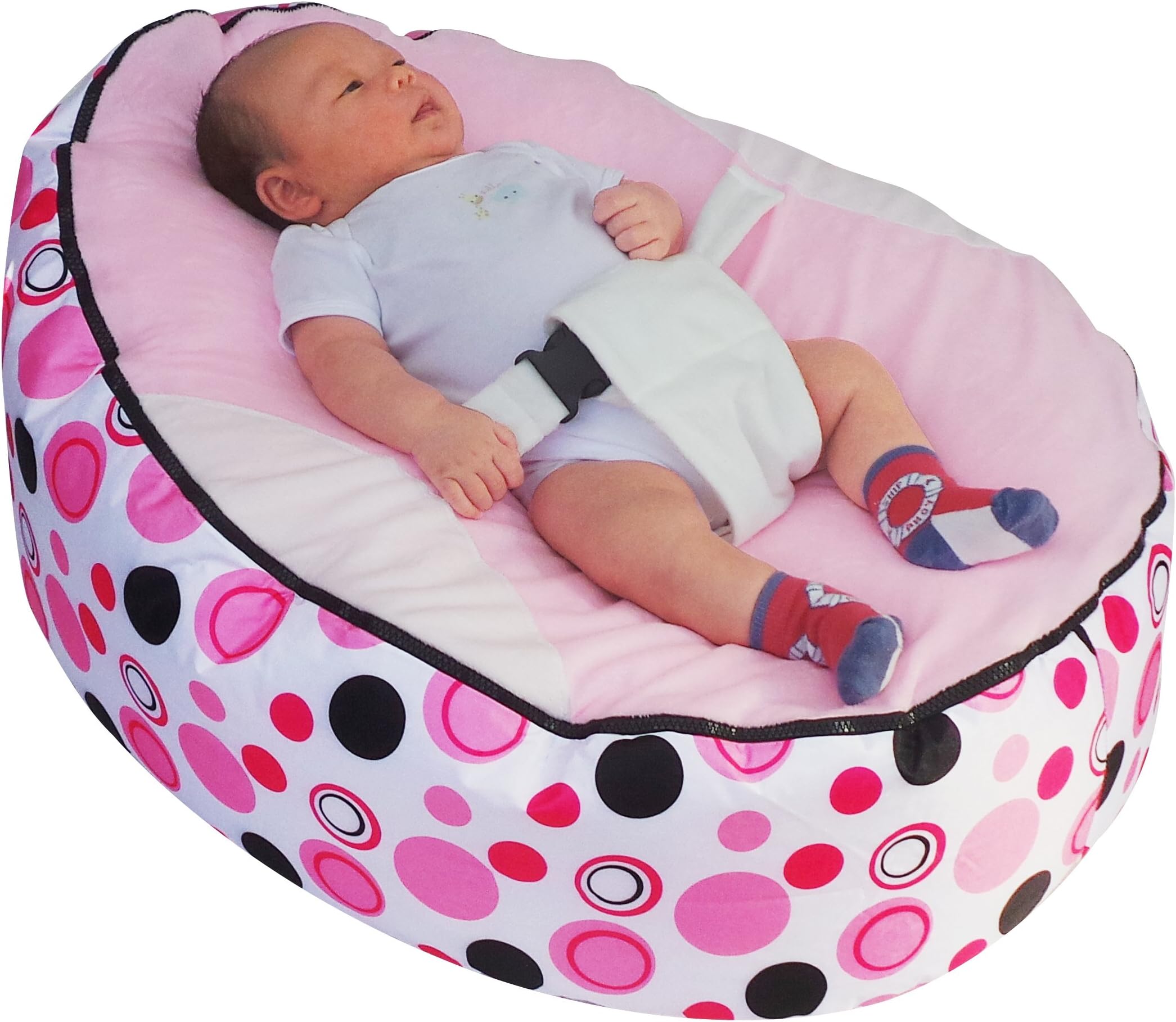 MamaBabaBebe® Pre-Filled Baby Bean Bag with Safety Harness