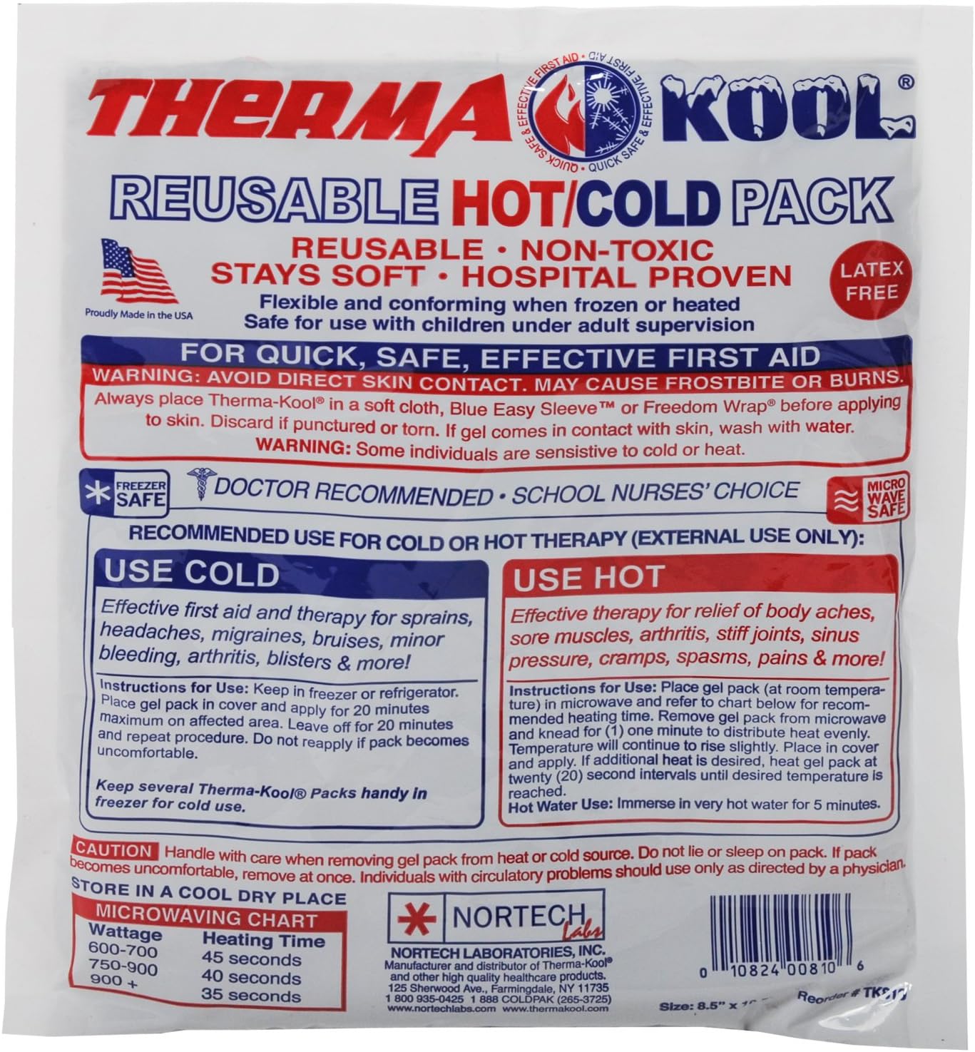 Thermacool Reusable Cold & Heat Pack Each 8X10