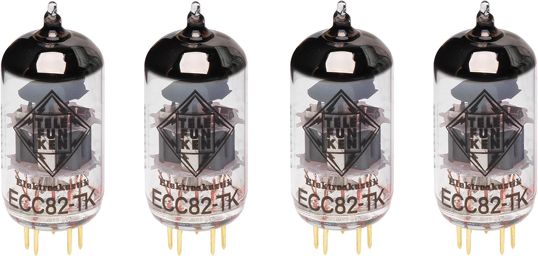 ECC82-TK Black Diamond Series Vacuum Tube Matched Quad