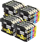 YELLOW YETI LC123 20 Ink Cartridges for Brother DCP-J132W MFC-J6920DW view 1