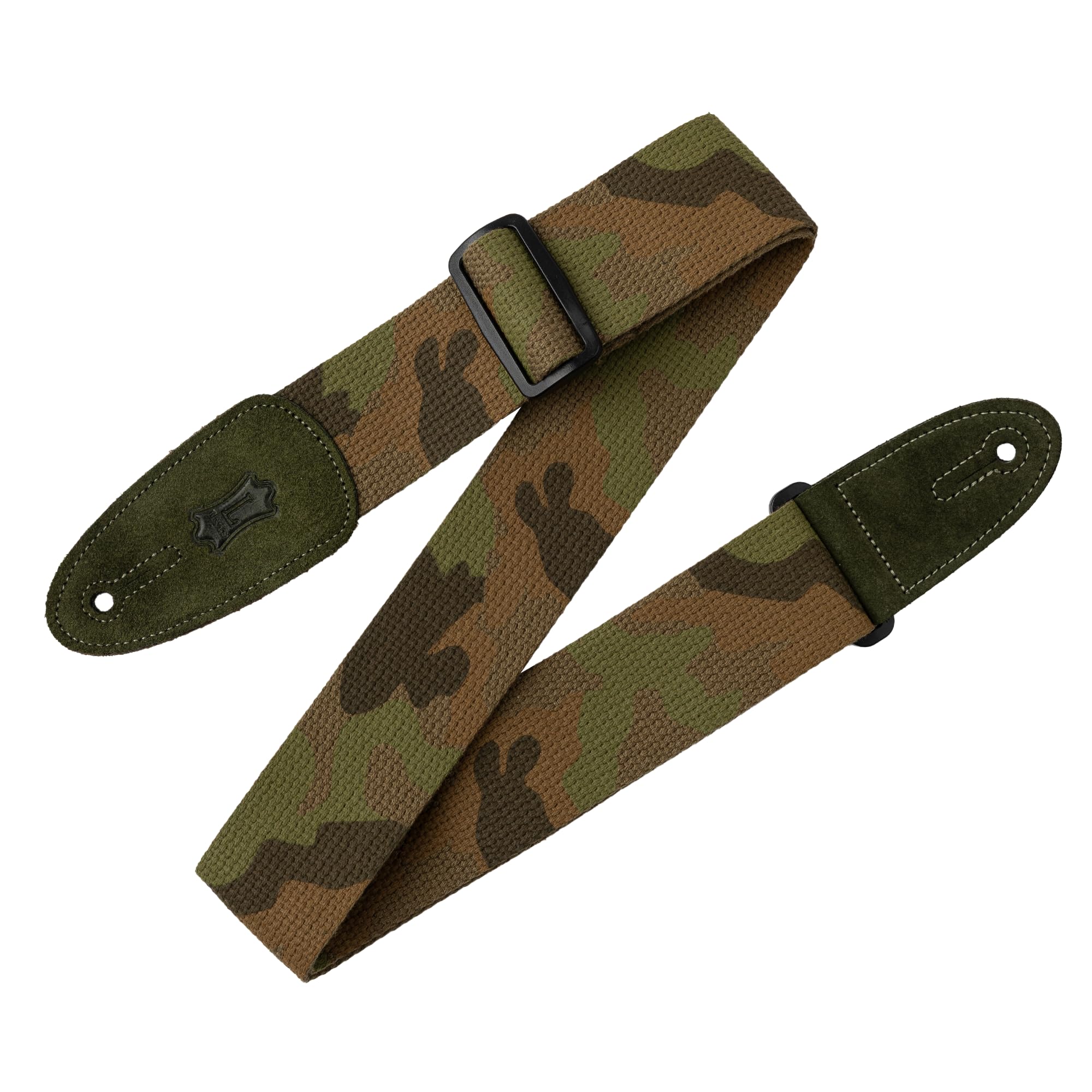 Levy's 2-inch Cotton with Leather Ends Camo