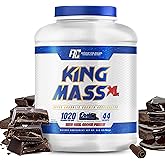 Ronnie Coleman Signature Series King Mass XL Protein Powder, Weight and Muscle Gainer, 60g Protein, 180g Carbohydrates, 1,000+ Calories Per Serving, Creatine and Glutamine, Chocolate, 6 lb