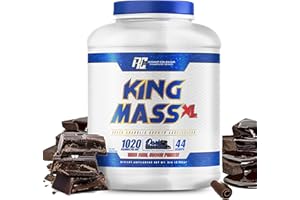 Ronnie Coleman Signature Series King Mass XL Protein Powder, Weight and Muscle Gainer, 60g Protein, 180g Carbohydrates, 1,000+ Calories Per Serving, Creatine and Glutamine, Chocolate, 6 lb