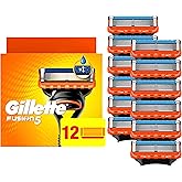 Gillette Fusion5 Razor Blade Refills for men- 12 Count – 5-Bladed with Lubrication Strip and Precision Trimmer