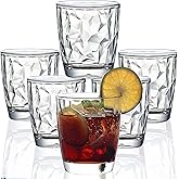 VEILEDGEM 10 Oz Unbreakable Tritan Drinking Glasses Shatterproof Acrylic Glasses Drinkware BPA Free Hard Plastic Cups Reusable Kitchen Water Glasses Drinking Set of 6 (Clear)