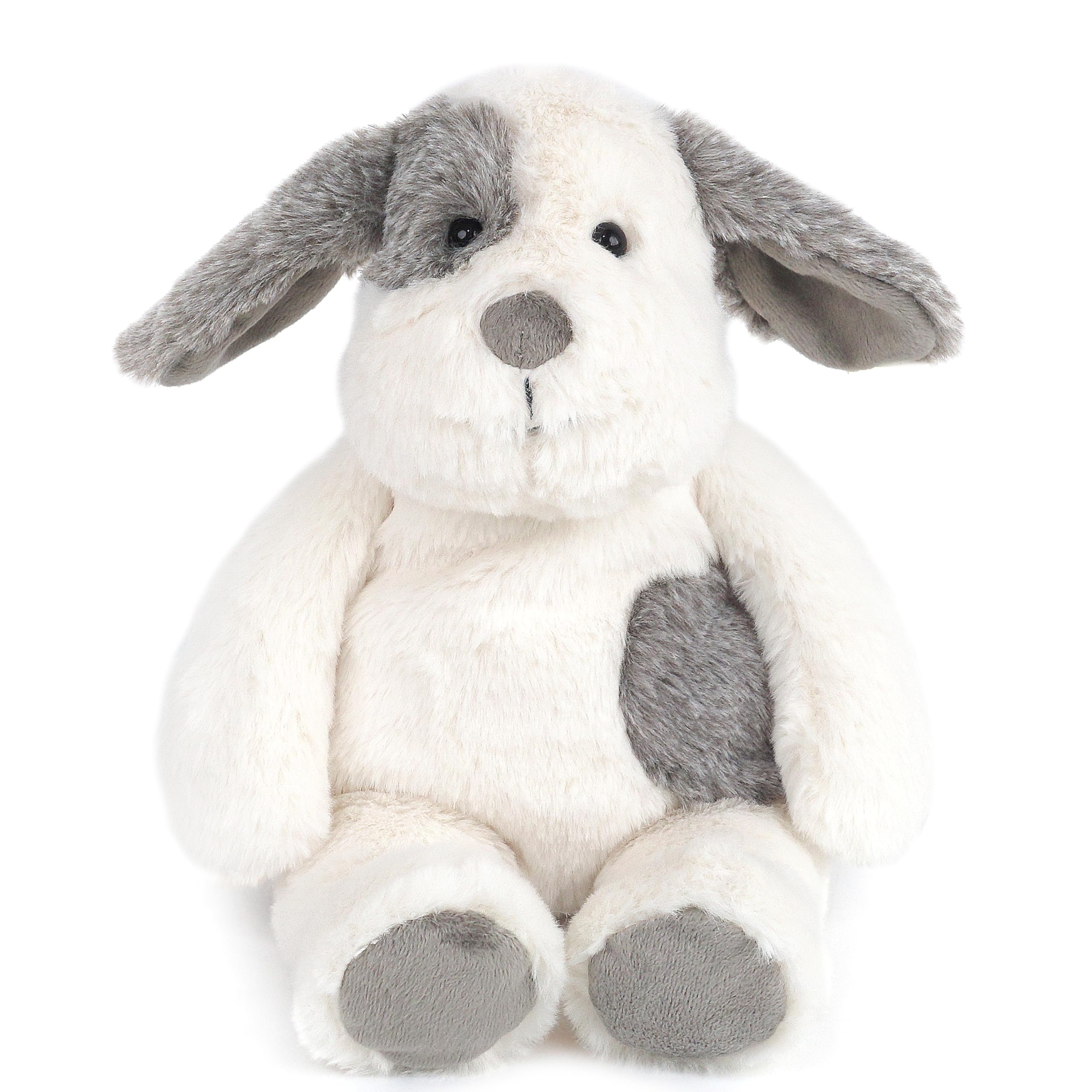 MON AMI Polkadot Floppy Puppy 11.5-Inch Stuffed Animal for Boys & Girls | Soft Dog Plush Toy in Cream & Mocha | Cuddly Travel Companion | Nursery Décor | Gift for All Ages