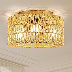 MAYNA 3-Light Boho Light Fixtures Ceiling