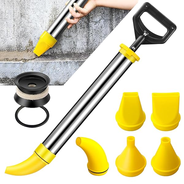DUXINN STAINLESS STEEL CEMENT MORTAR GROUTING GUN, REUSABLE...