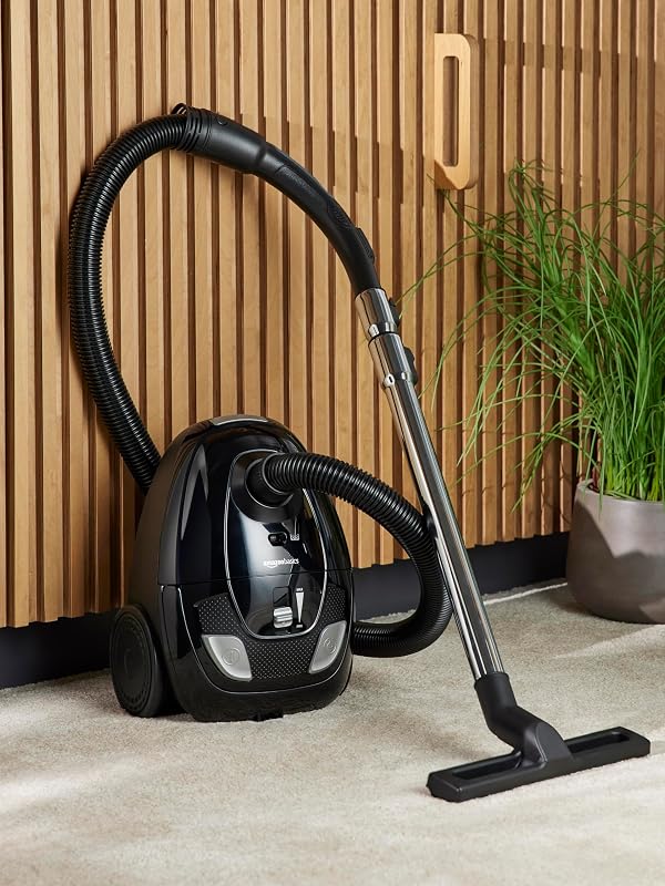 Staubsauger mit Beutel- VCB35B15C-1J7W-70, leistungsstark, kompakt und leicht, für Hart- und Teppichböden, HEPA-Filter, 700 W, 1.5 l, EU, Schwarz