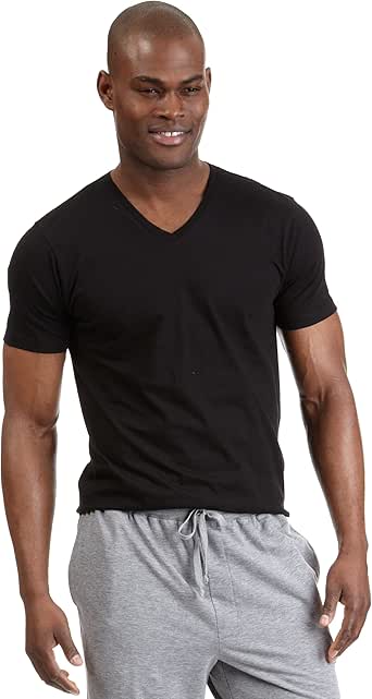 Nautica Men's Nautica 3 Pack V-Neck T-Shirt at Amazon Menâs Clothing store: Undershirts