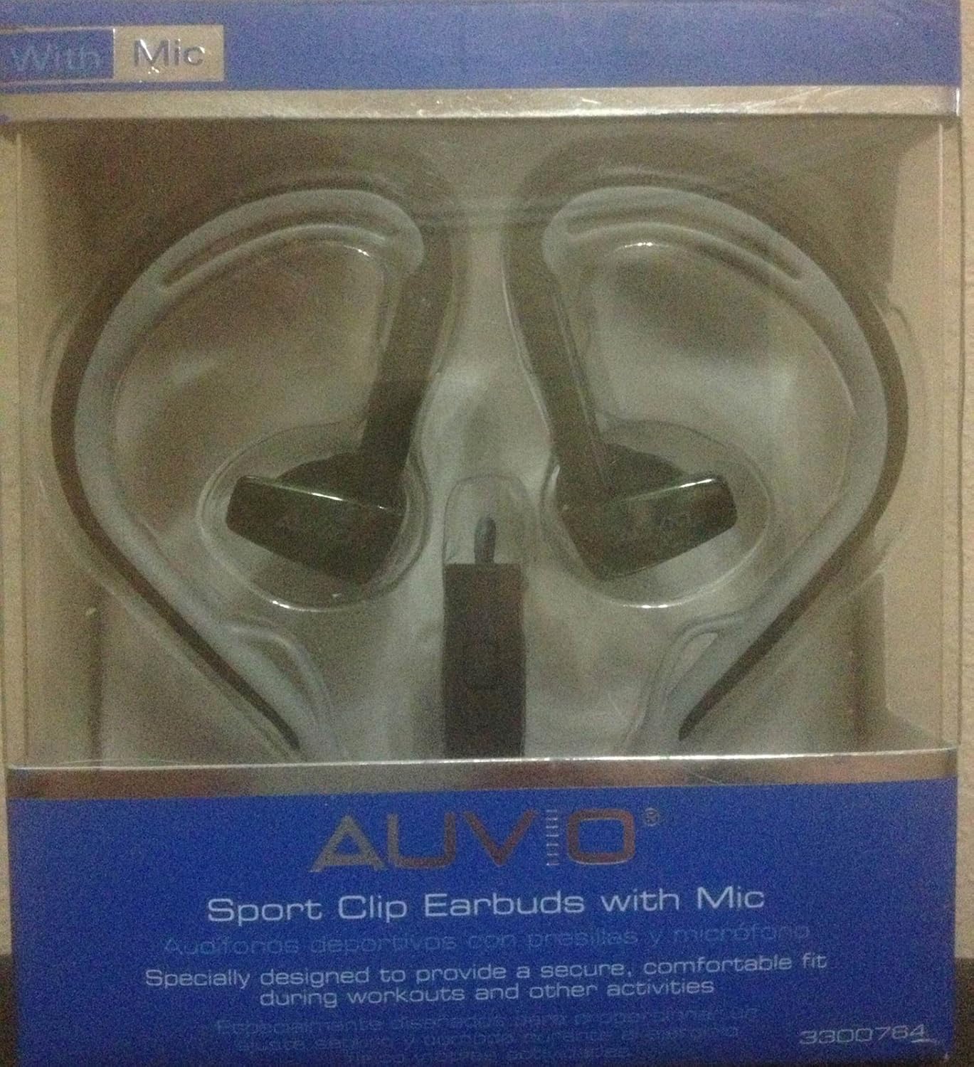 Auvio InEar Active Clip Headphones with Microphone
