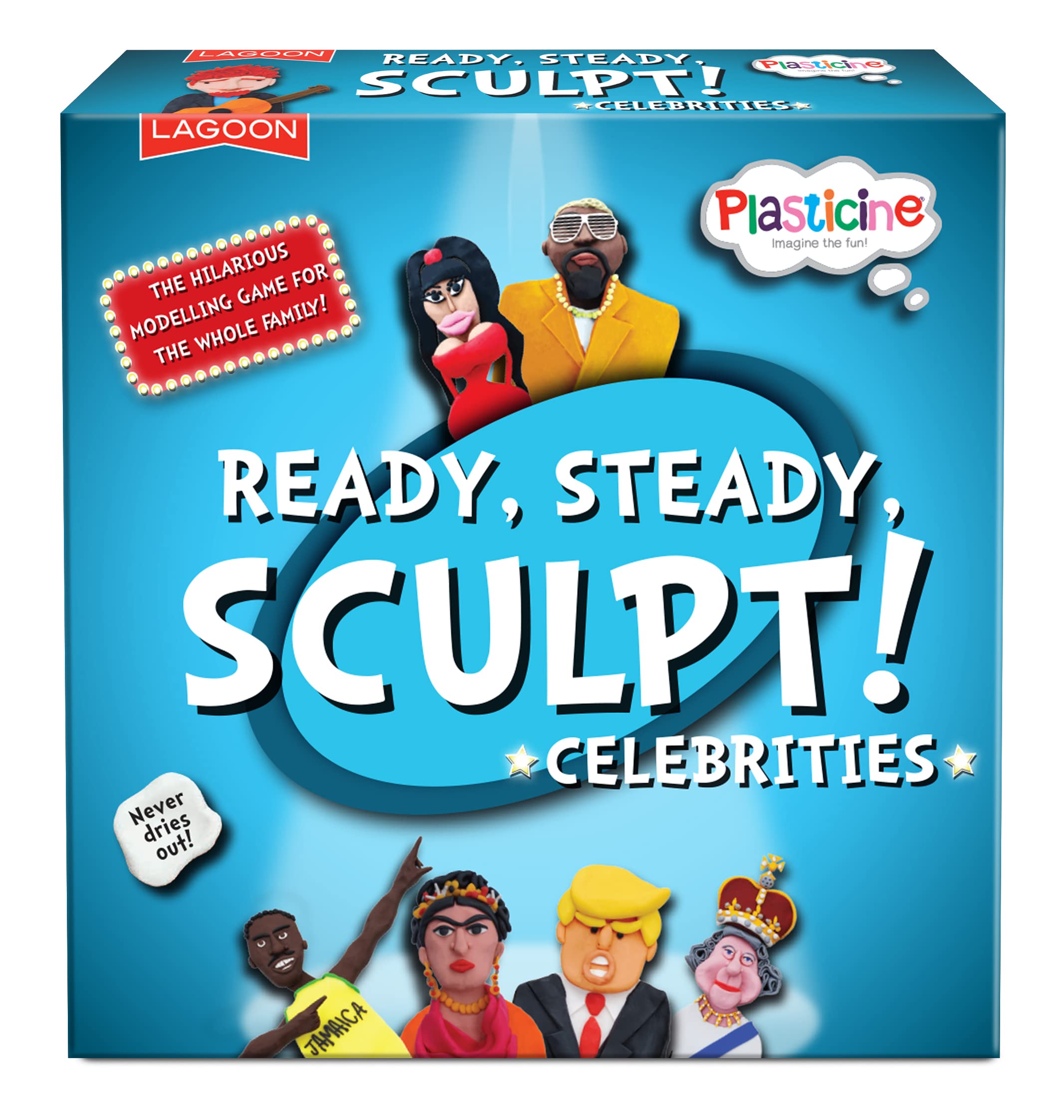 Lagoon Group The 1726 Plasticine Ready, Steady, Sculpt Celebrities Game, Multi