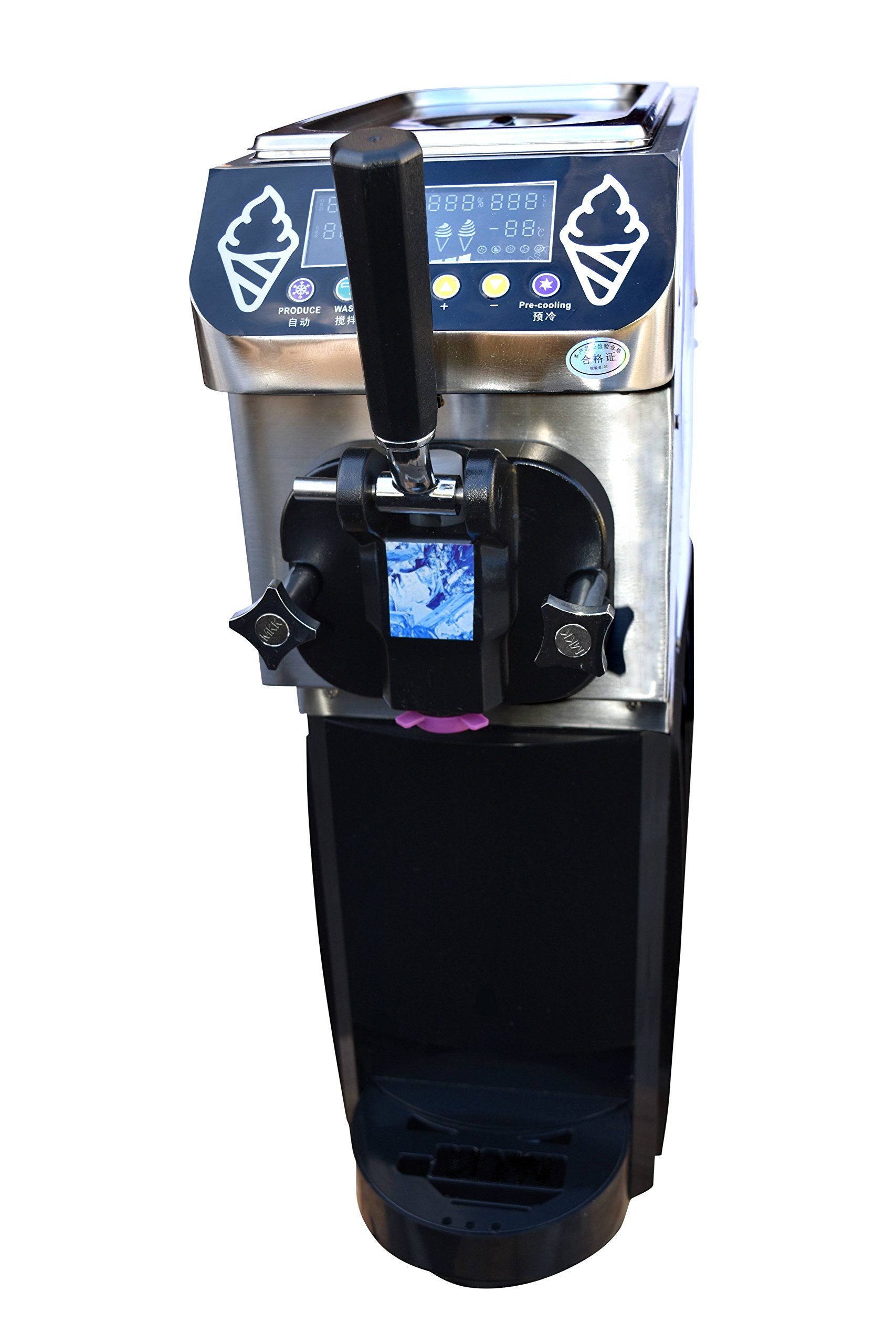 Compact Commercial Soft Serve Ice Cream, Frozen Yogurt, Gelato, Sorbet