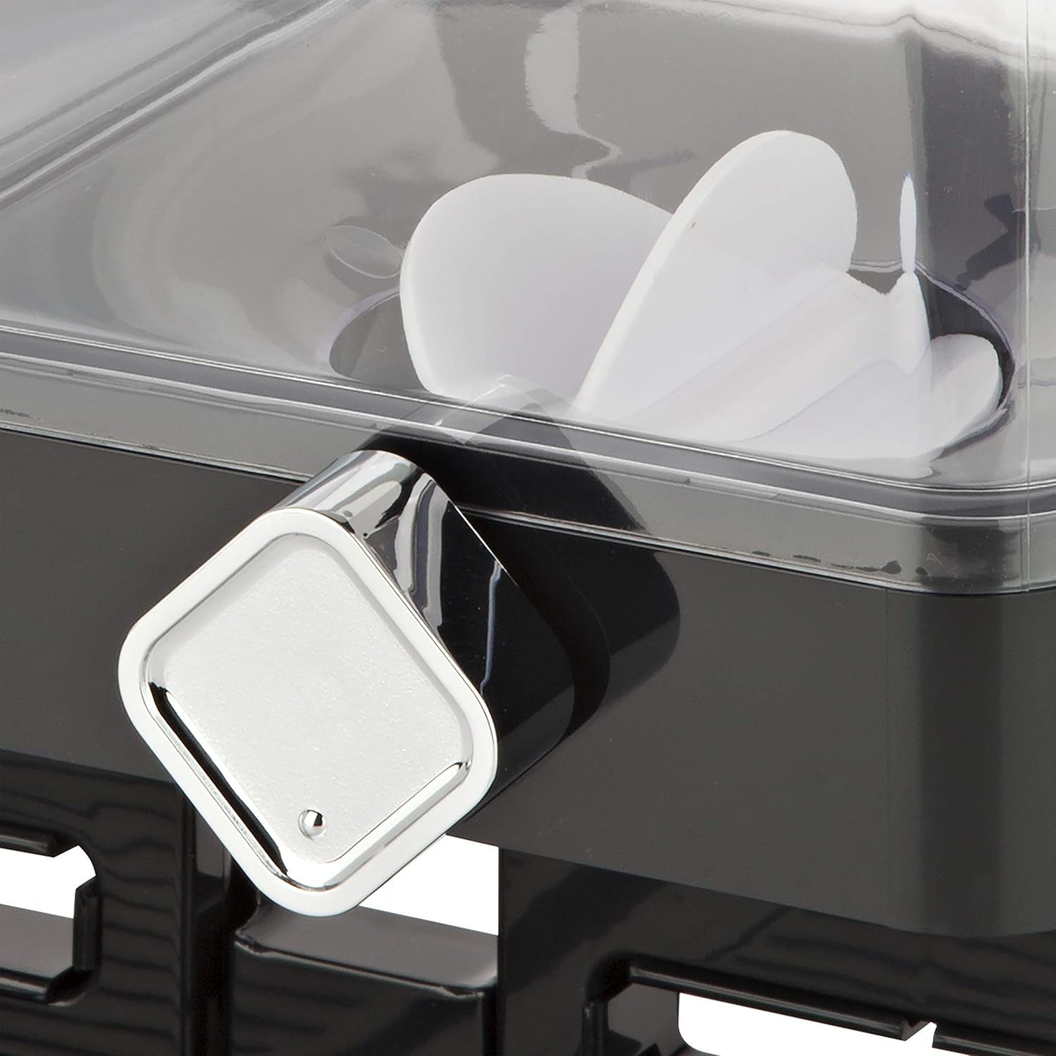 Zevro Compact Dry Food Dispenser, Dual Control, Black/Chrome: Food Savers: Kitchen & Dining